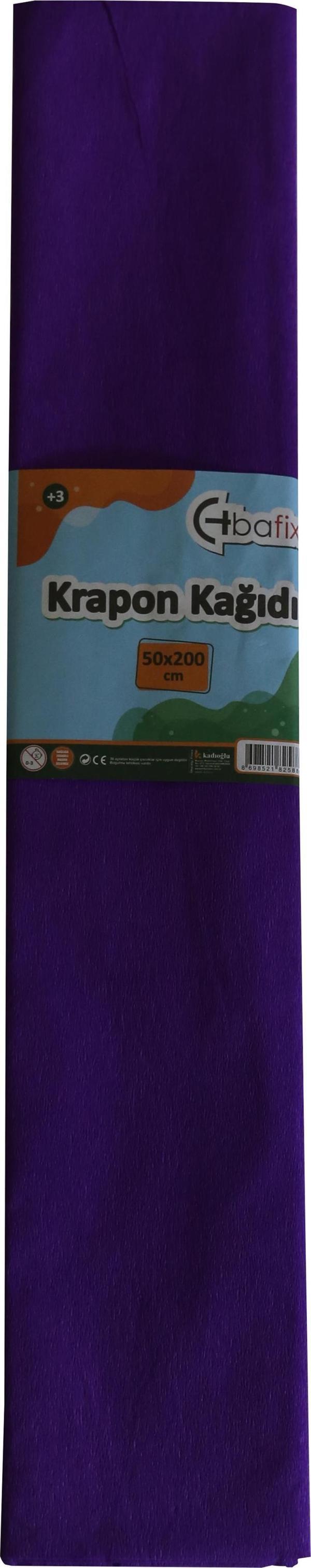 Bafix Krapon Kağıdı 50x200 CM Mor Krapon Kağıdı 10 Lu Paket - Image 1