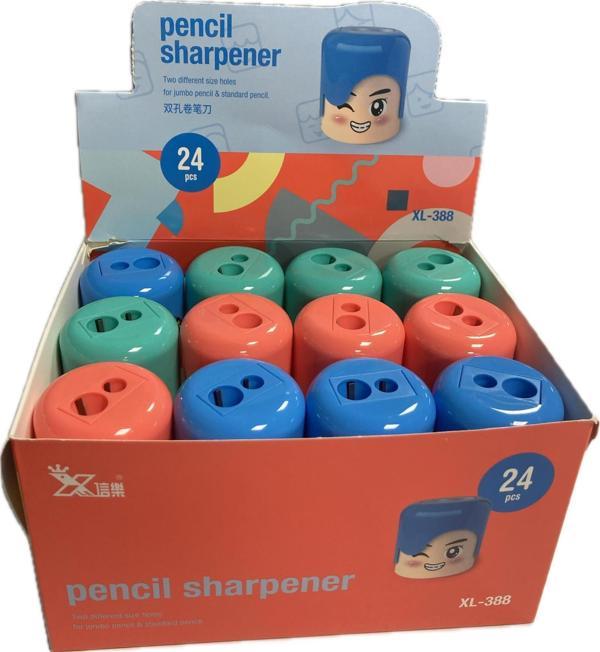 Bafix XL Kalemtıraş Çiftli Hazneli Kalemtıraş 24 Lü Paket - Image 1