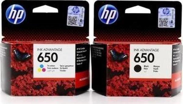 HP CZ101AE + CZ102AE 650 Siyah + Renkli Kartuş Seti - Image 1