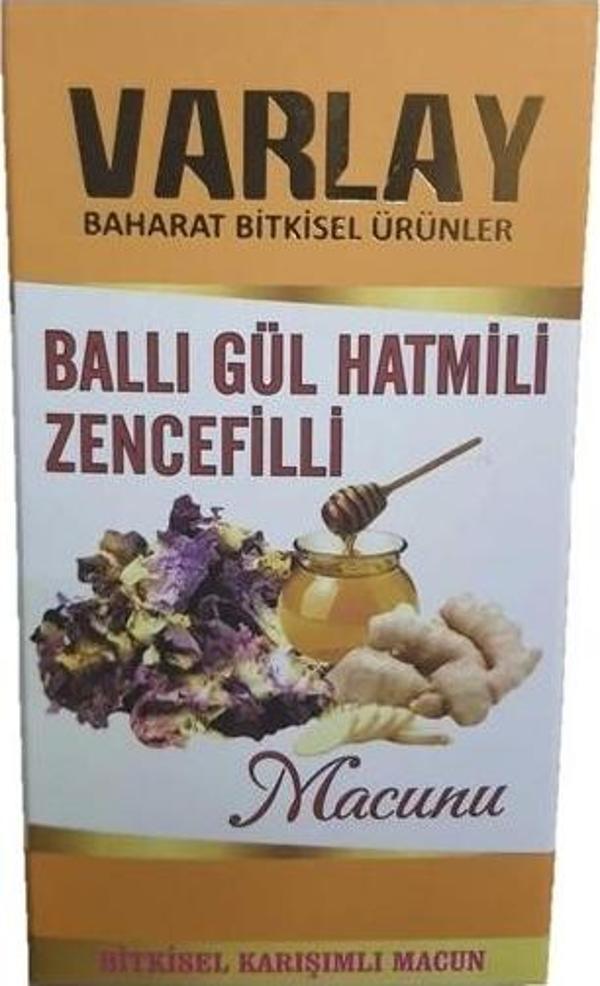 Varlay Ballı Gül Hatmili Zencefilli Macun 450 G - Image 1