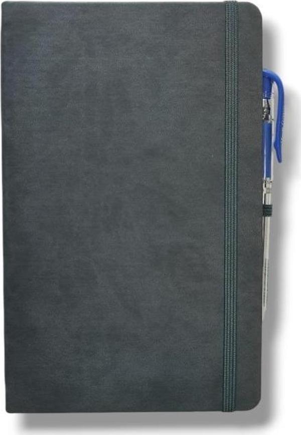 Tarihsiz 13x21 Gri Çizgili Defter ivory Kağıt - Image 1