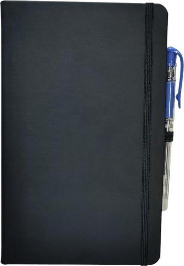 Tarihsiz 13x21 Siyah Çizgili Defter ivory Kağıt - Image 1