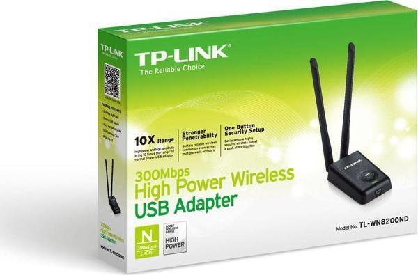 Tp-Link TL-WN8200ND 300 Mbps Çift Antenli Masa Üstü Kablosuz Adaptör - Image 1