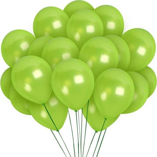 25 ADET VIP KALİTE PARLAK METALİK YEŞİL BALON HELYUM GAZI UYUMLUDUR SHINY METALLIC GREEN BALLOON - Image 1