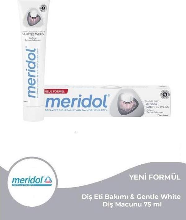 Meridol Diş Eti Bakımı & Gentle White Diş Macunu 75 ml YENİ FORMÜL - Image 1