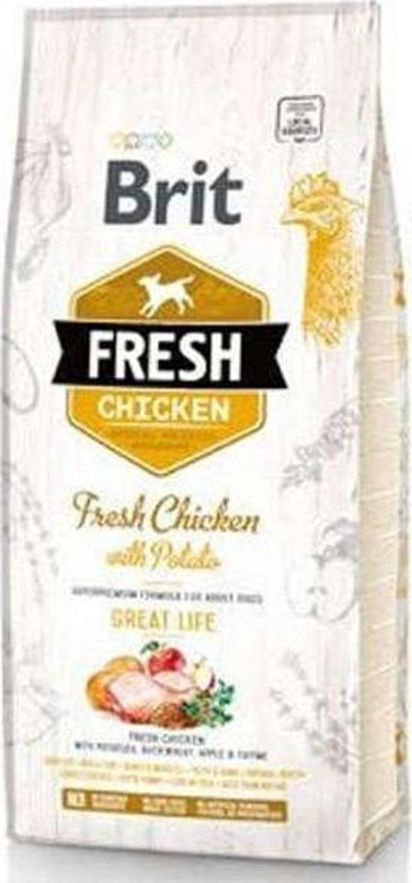Brit Fresh Tavuk ve Patatesli Yetişkin Köpek Maması 12 Kg - Image 1