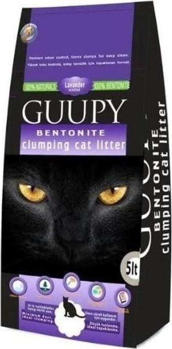 Guupy Lavanta Kokulu Bentonit Kedi Kumu 5 Lt - Image 1