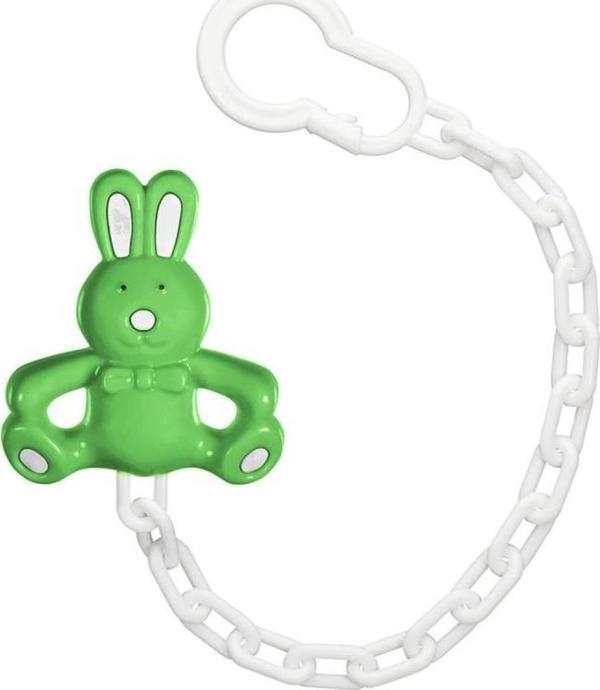 Wee Baby Hayvan Figürlü Emzik Askısı Yeşil Tavşan / 903 - Image 1