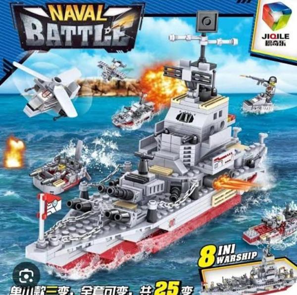 Savaş Gemisi 980 Parça Yapı Bloks 8 İN 1 - 24 FARKLI MODEL - Image 1
