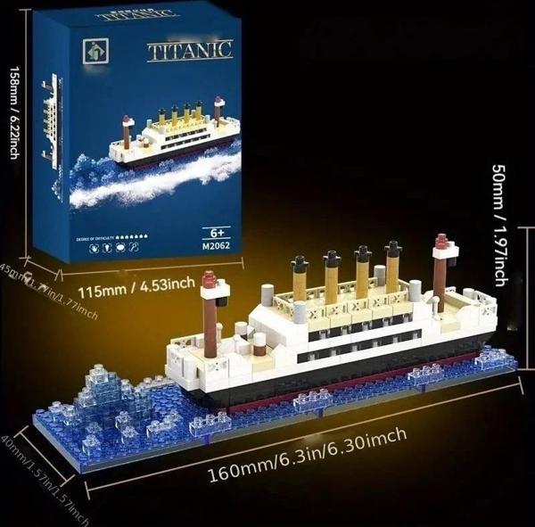 Titanic 3D BULDING BLOCKS 350 Parça 6+ YAŞ Puzzle Tekne Gemi Hediye - Image 1