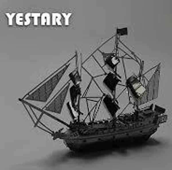 DIY 3D METAL PUZZLE SİYAH İNCİ KORSAN GEMİSİ MAKET GEMİ 10,2CMX3,12CMX8,3CM 38 PARÇA - Image 1