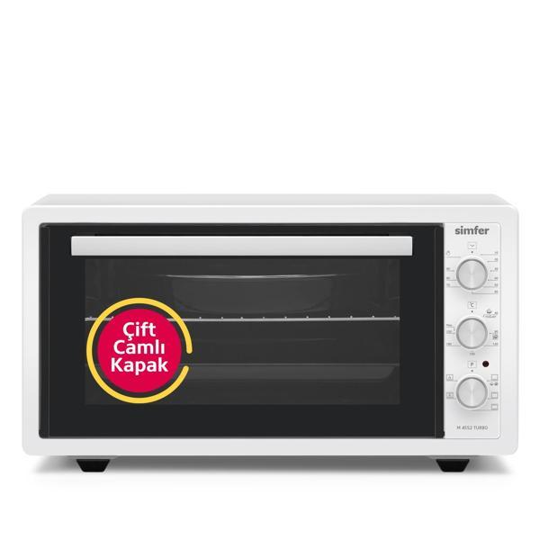 4552 Beyaz 45 LT Turbo Fan Mini/Midi Fırın - 6 Fonksiyon,Yoğurt Yapma, Buz Çözme & İç Aydınlatma - Image 1