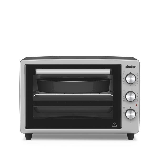 3426 İnox Gri 34 LT Statik Mini/Midi Fırın - 4 Fonksiyon, Programlanabilir Pişirme & Isı Kontrol - Image 1