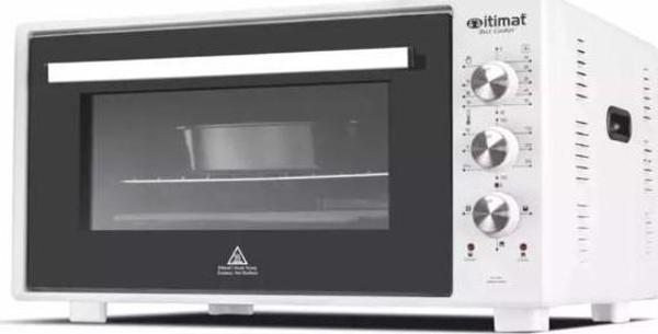 İtimat 8020 Beyaz 50lt Köşeli Fırın - Image 1