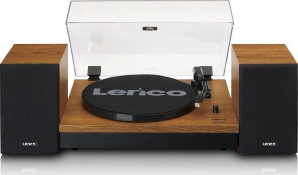 Lenco LS-310 Ahşap Harici Hoparlörlü Bluetooth Pikap - Image 1