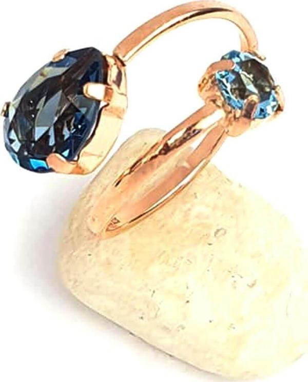 Swarovski taşlı 925ayar gümüş rose ayarlanabilir yüzük - Image 1