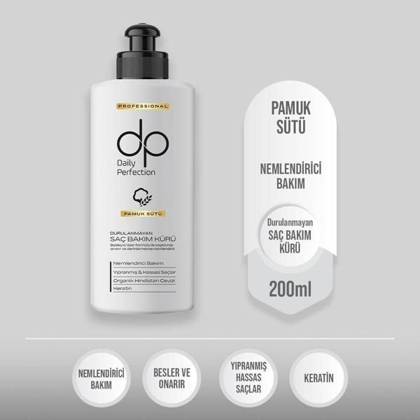 dp Daily Perfection Pamuk Sütü Durulanmayan Saç Bakım Kürü 200 ml - Image 1