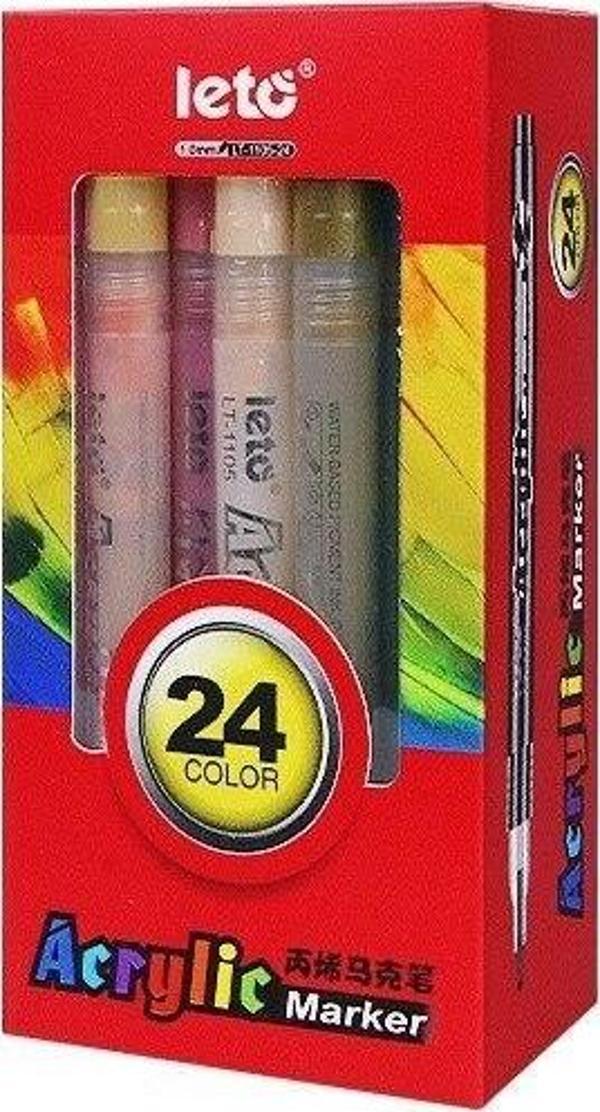 Valkyrie Leto 24 Adet Akrilik Marker Kalem Seti - Image 1