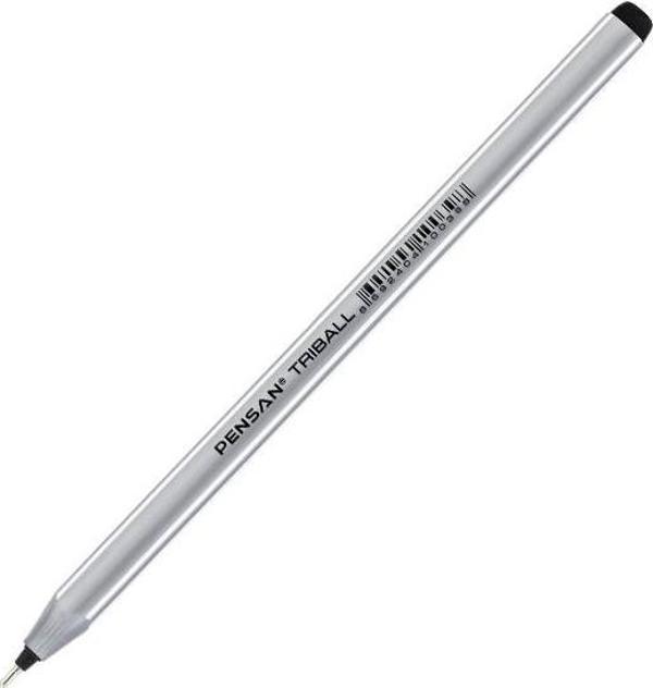 Pensan Tükenmez Kalem Triball 1.0 MM Bilye Uç Siyah 12 Lİ 1003 - Image 1