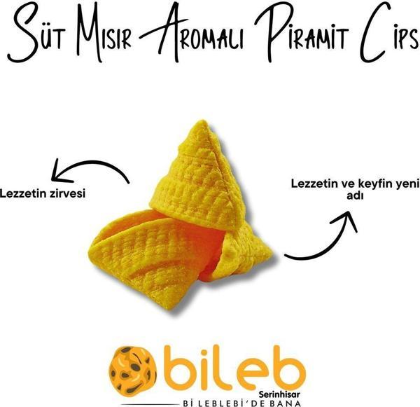 Bileb Serinhisar Bi Leblebi'De Bana Piramit Cips Süt Mısır Aromalı ( 200 Gr ) - Image 1