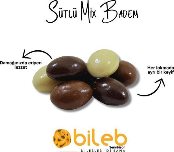 Bileb Serinhisar Bi Leblebi'De Bana Sütlü Badem & Mix & 100 Gr - Image 1