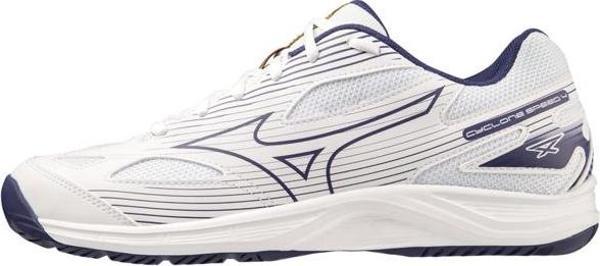 Mizuno Cyclone Speed 4 Erkek Voleybol Ayakkabısı Beyaz/Lacivert - Image 1
