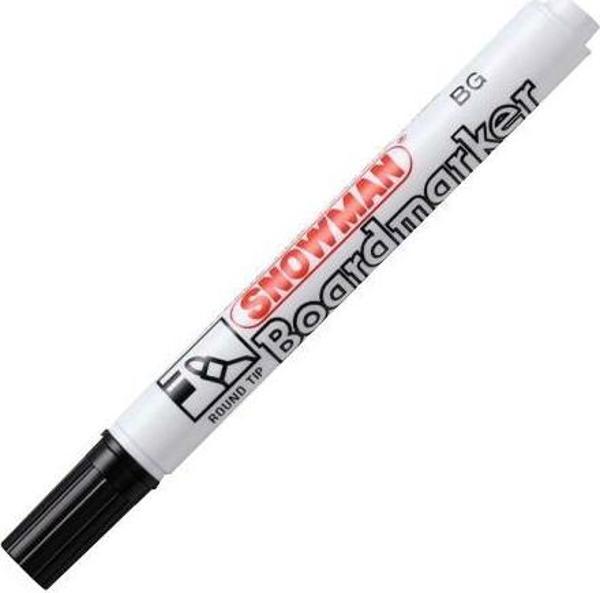 Snowman BG-12 Tahta Kalemi Yuvarlak Uçlu Siyah TEKLİ - Image 1