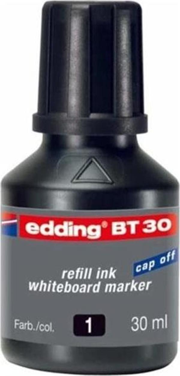 Edding Tahta Kalem Mürekkebi Damlalıklı Ekonomik 30 ML Siyah BT30 2li - Image 1