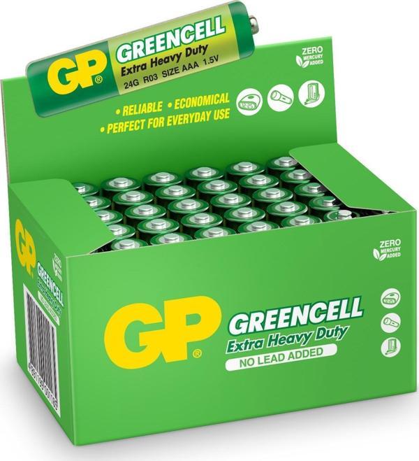 GP Greencell AAA Çinko İnce Kalem Pil 40'lı Paket GP24G-2S2 - Image 1