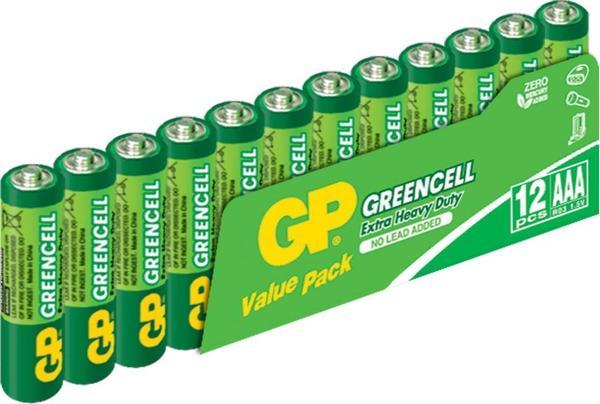 GP Greencell AAA Çinko İnce Kalem Pil 12'li Paket GP24G-VS12 - Image 1