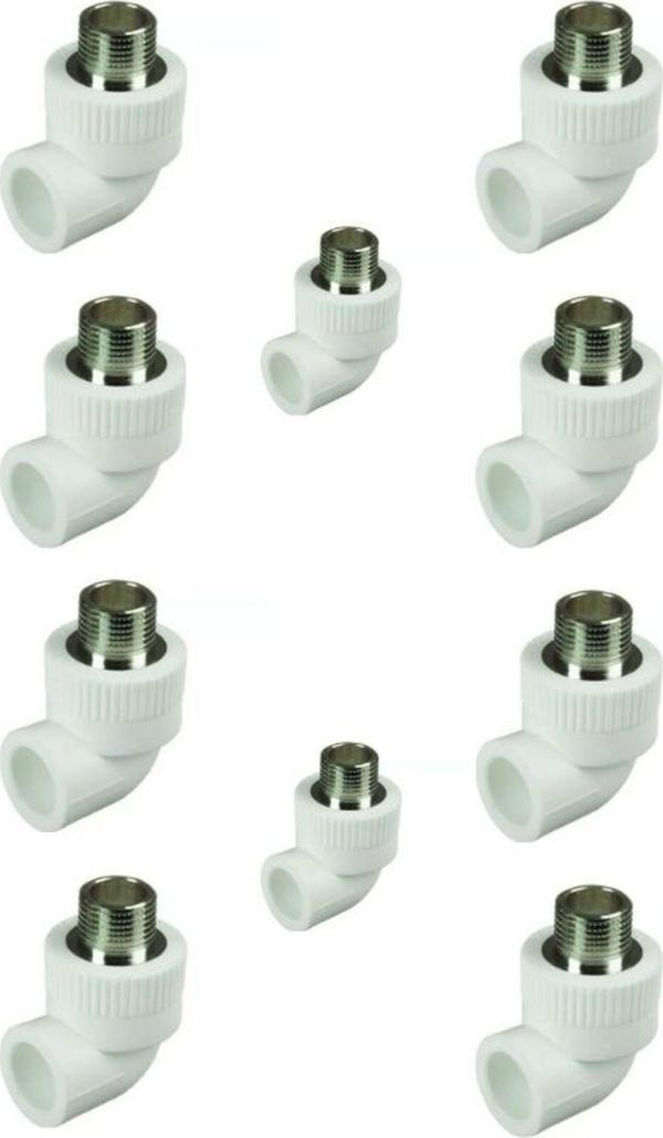 Kalde Erkek Dirsek 20X1/2 Dış Dişli Dirsek 10 Adet - Image 1