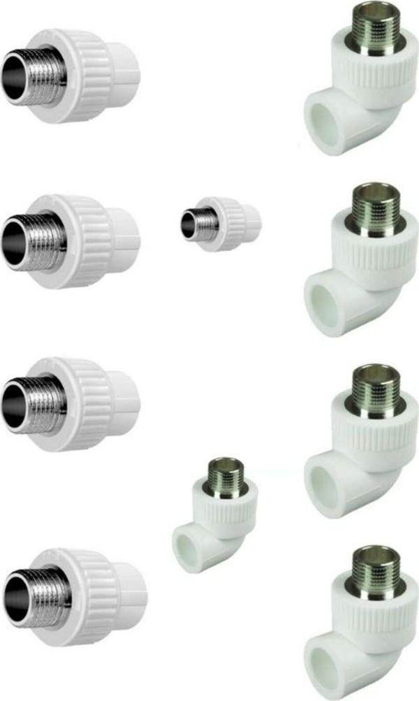 Kalde Erkek Nipel Ve Dirsek 20X1/2 Dış Dişli 5 Nipel 5 Dirsek - Image 1