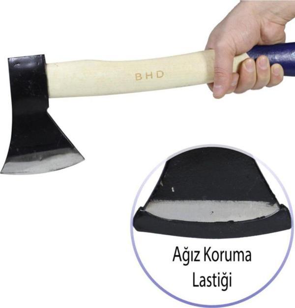 Bhd Tools Balta Nacak Odun Kesme Kırma Baltası Ahşap Saplı 600 Gr - Image 1