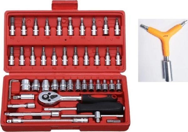 İşgör Makroyapı 46 Parça Lokma Takımı 1/4 Mini Lokma Seti - Image 1
