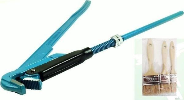 İşgör Makroyapı Maşalı Boru Anahtarı 1 Inç Anahtar 3Lü Fırça Set - Image 1
