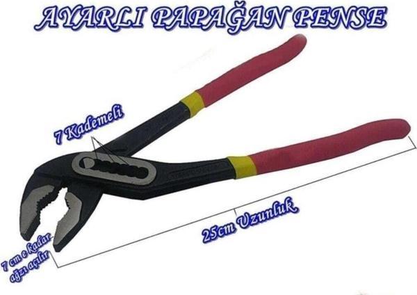 Gk Tools Ingiliz Anahtarı Papağan Pense Musluk Boru Anahtarı Fort Pense - Image 1