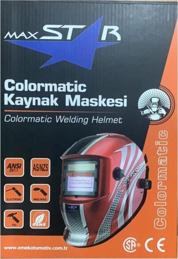 Maxstar Max Star Colormatic Kaynak Maskesi - Image 1