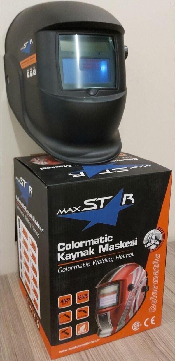 Maxstar Otomatik Kararan Kaynak Maskesi Ayarlı Düğmeli Baş Maskesi - Image 1
