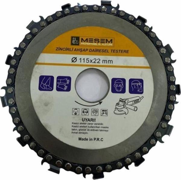 Meşem 115 Mm Zincirli Ahşap Dairesel Testere 115 Mm X 22 Mm - Image 1