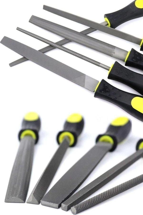Meşem 5 Parça Mini Eğe Törpü Seti Ahşap Tahta Oyma Şekillendirme - Image 1
