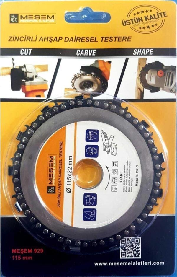 Meşem Zincirli Ahşap Dairesel Testere 115X22Mm - Image 1