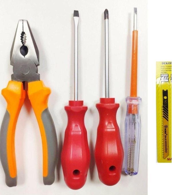 Rigour Pense Kontrol Kalemi Düz+Yıldız Tornavida 4 Lü Set Ve Uç - Image 1