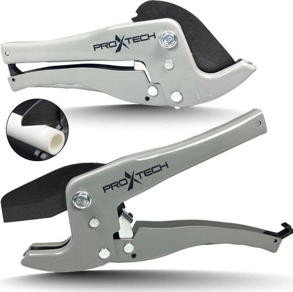 Rigour Profesyonel Gri Düz Keskin Pvc-Ppr Plastik Boru Kesme Makası 42 Mm - Image 1