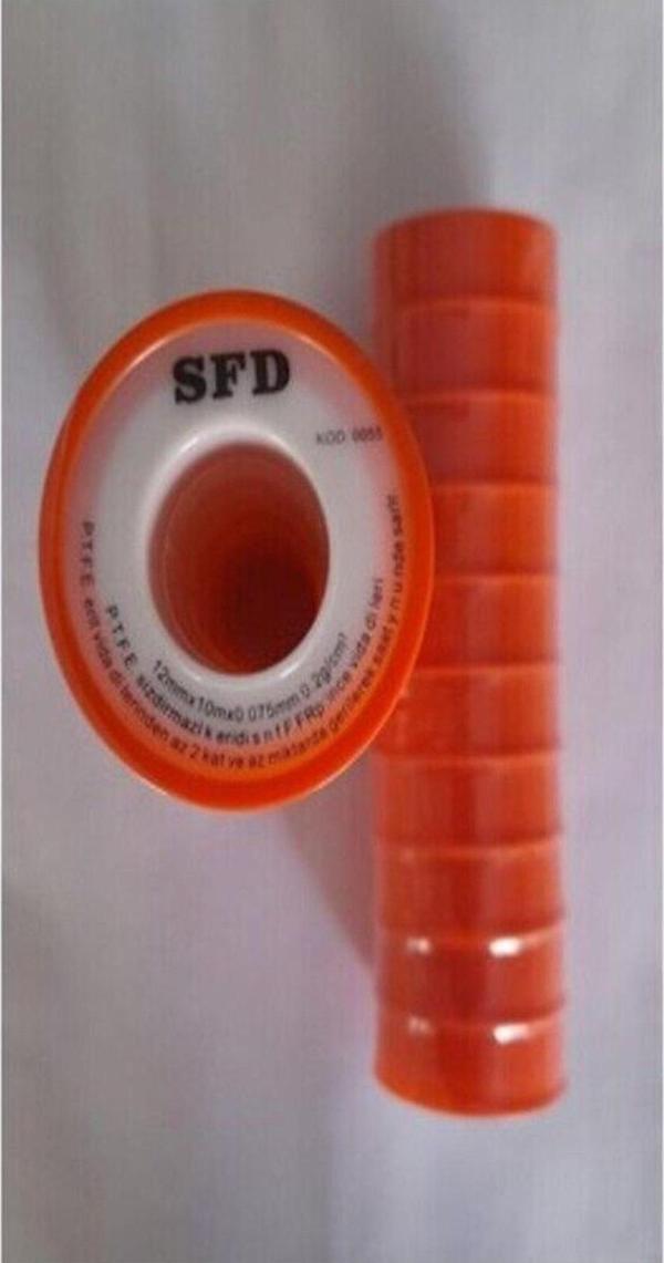 Sfd Sızdırmazlık Teflon Bant Küçük Boy 12Mm x 10 Metre 10'Lu Paket - Tamir Bandı - Image 1