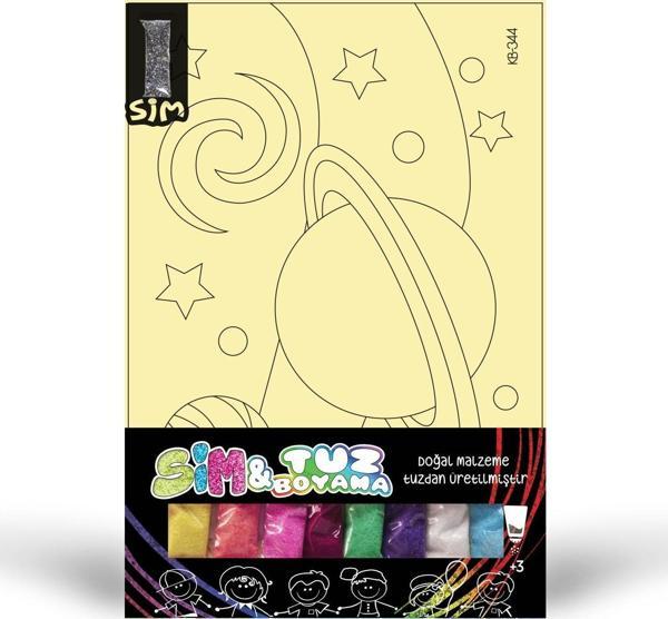 KB-344 Uzay Simli Tuz Boyama Oyunu, Eğitici Aktivite, Kum Boyama Oyunu - Image 1