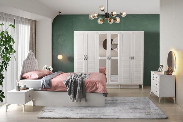 Avm 24 Atina Yatak Odası-mdf-aytaşı-6 Kapaklı Ve Aynalı-bazasız Traversli - Image 1