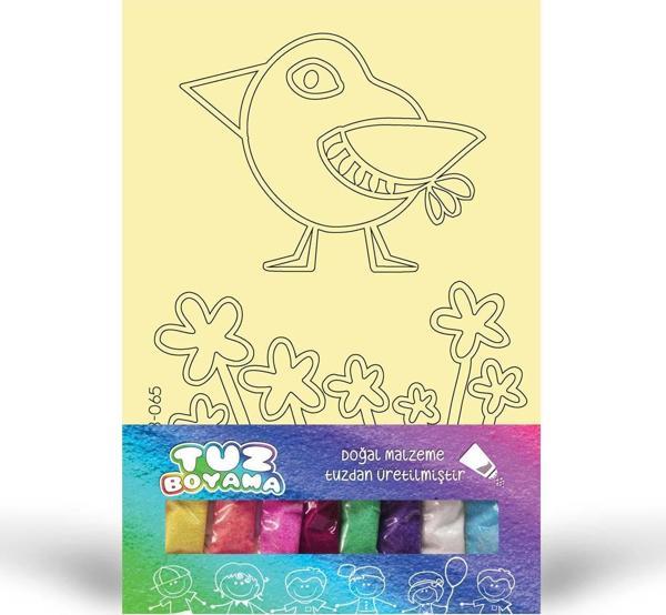 Kuş-1 Tuz Boyama Oyunu, Eğitici Aktivite, Kum Boyama Oyunu - Image 1