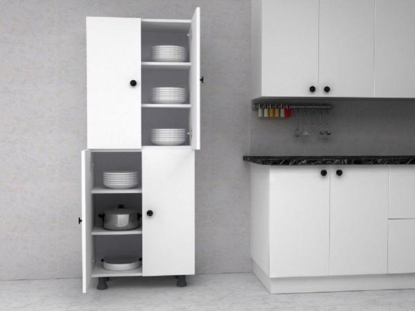 Zerka Concept Ahsen Çok Amaçlı Mutfak Banyo Kiler Dolabı 180 Cm 6 Bölmeli - Image 1