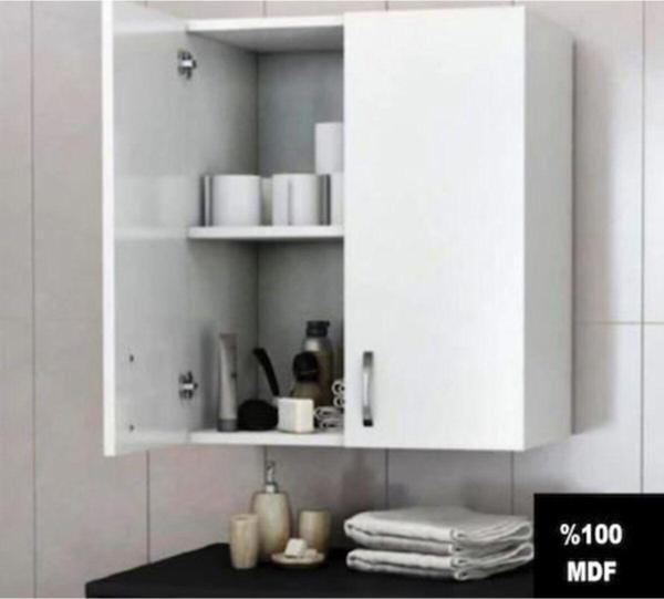 Zerka Concept Damla Tamamı Mdf Banyo Üst Dolabı, Çamaşır Makinesı Üstü, Mutfak Dolabı - Image 1