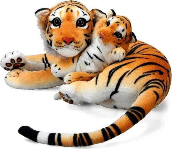 Nessiworld Sunman Peluş Kaplan Anne Ve Yavrusu - Image 1